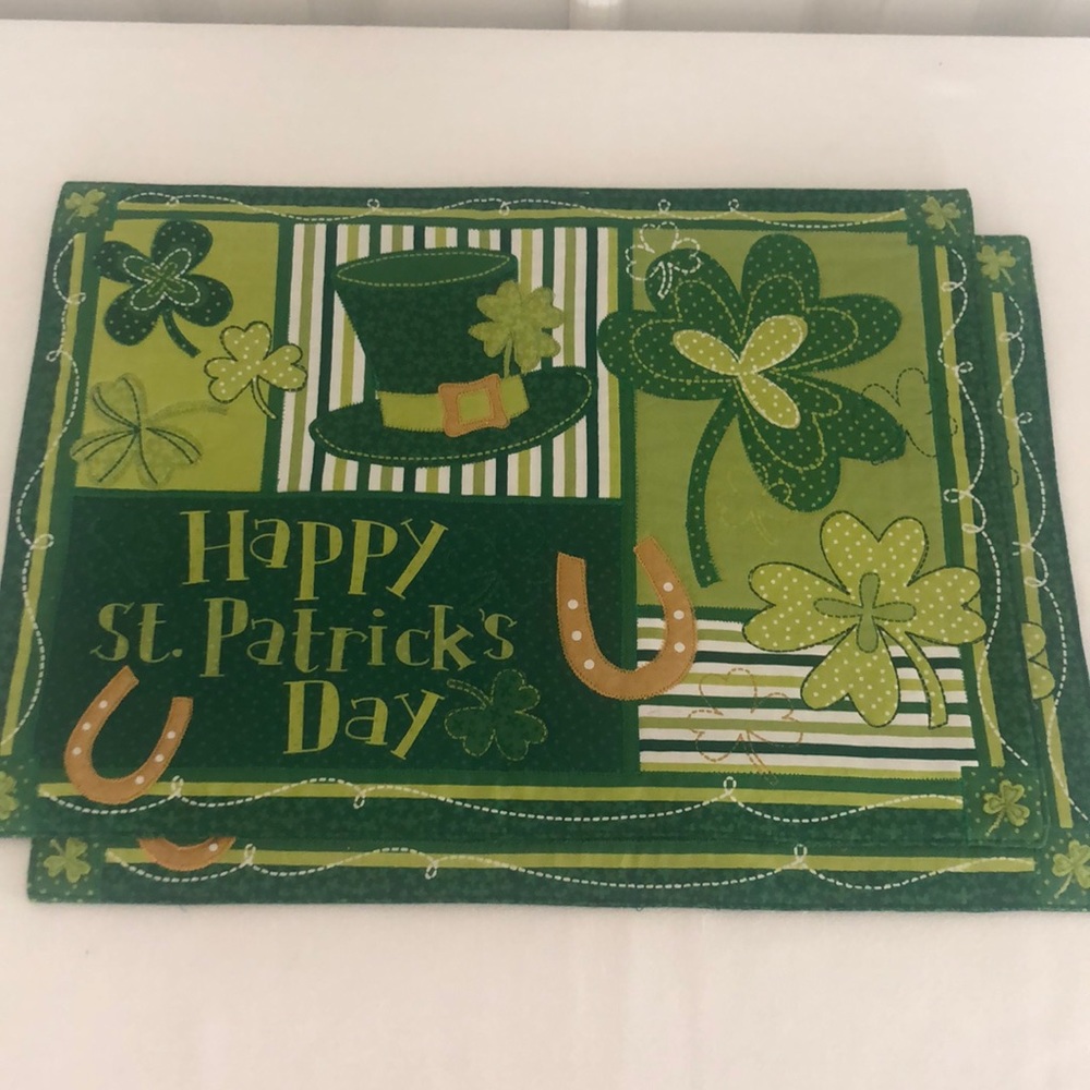 2 St. Patrick's Day Placemats